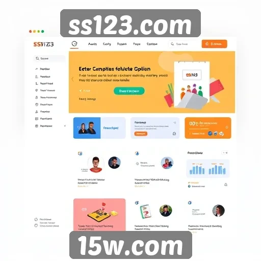 Análise da interface do usuário em ss123.com